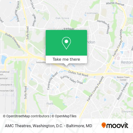 AMC Theatres map