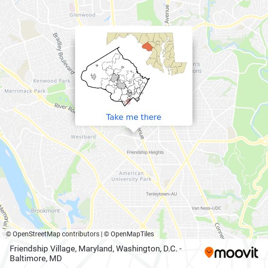 Mapa de Friendship Village, Maryland