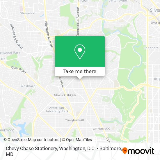 Mapa de Chevy Chase Stationery