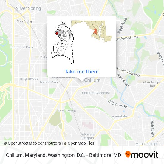 Mapa de Chillum, Maryland