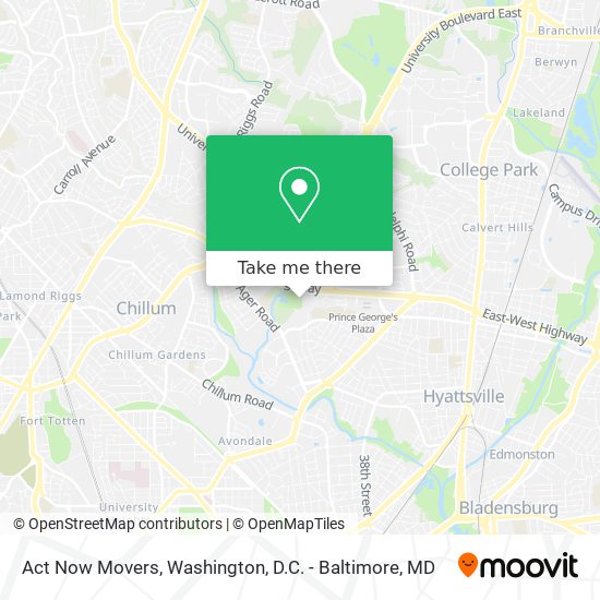 Act Now Movers map