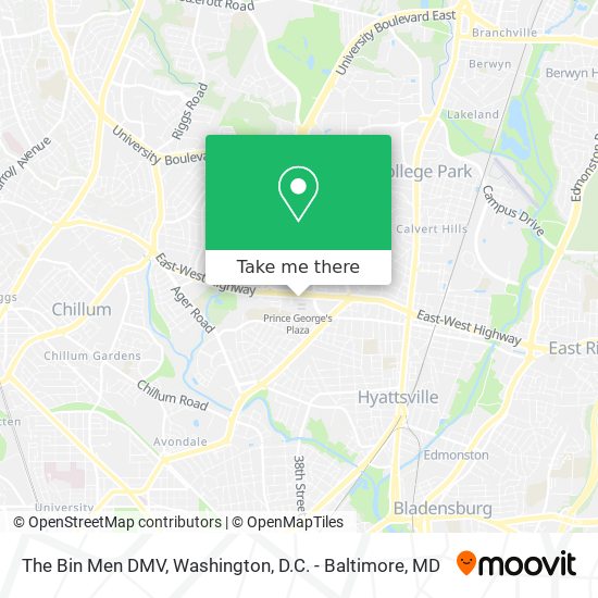 The Bin Men DMV map