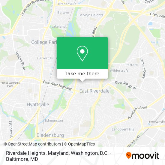 Riverdale Heights, Maryland map