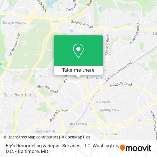 Mapa de Ely's Remodeling & Repair Services, LLC