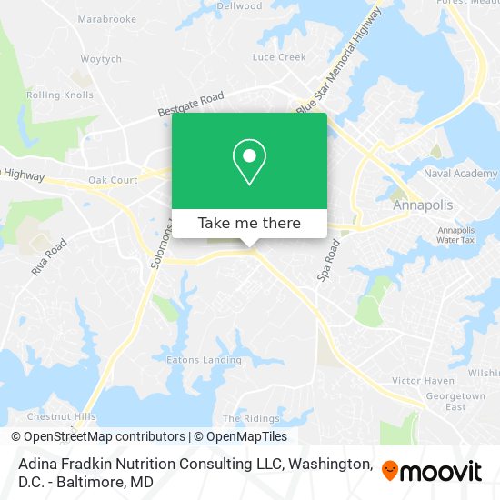 Mapa de Adina Fradkin Nutrition Consulting LLC