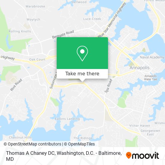 Mapa de Thomas A Chaney DC