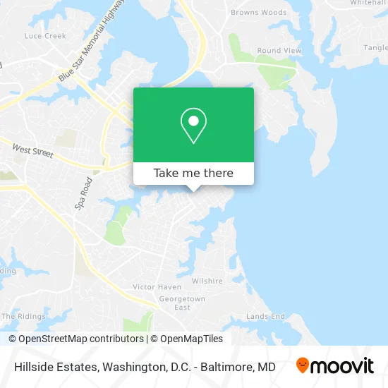 Hillside Estates map