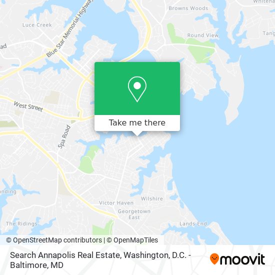 Search Annapolis Real Estate map