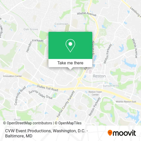 CVW Event Productions map