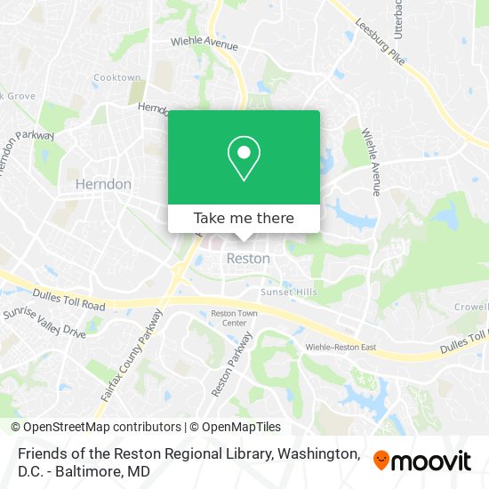 Friends of the Reston Regional Library map