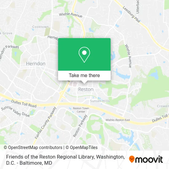 Friends of the Reston Regional Library map