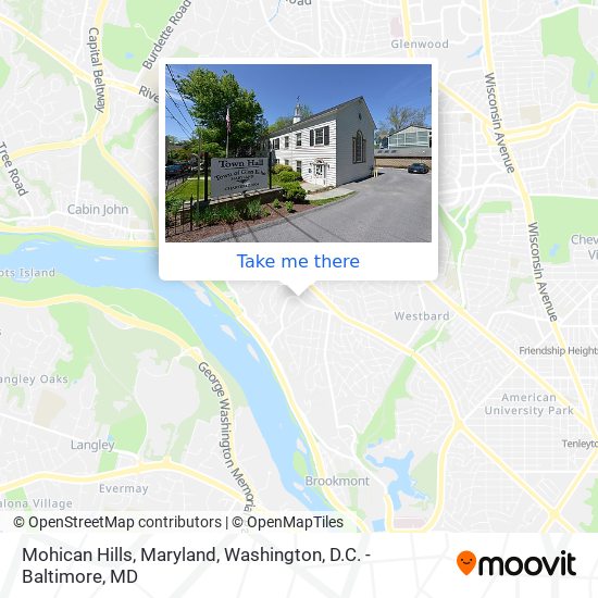 Mohican Hills, Maryland map