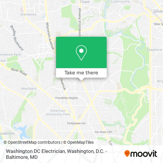 Washington DC Electrician map