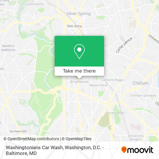 Mapa de Washingtonians Car Wash