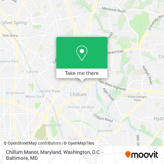 Mapa de Chillum Manor, Maryland