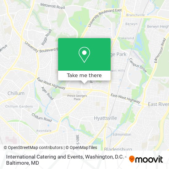 International Catering and Events map