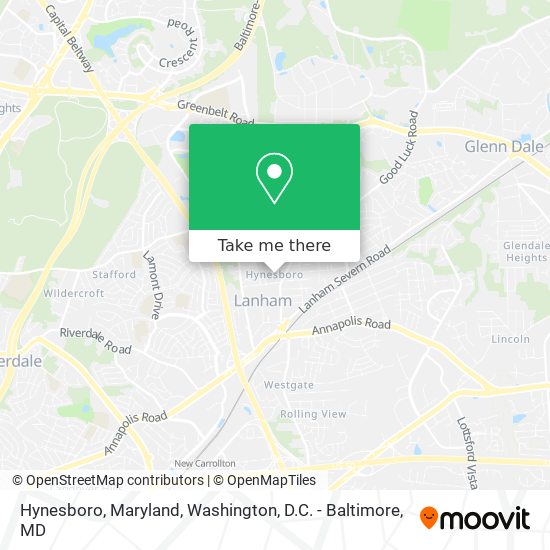 Mapa de Hynesboro, Maryland