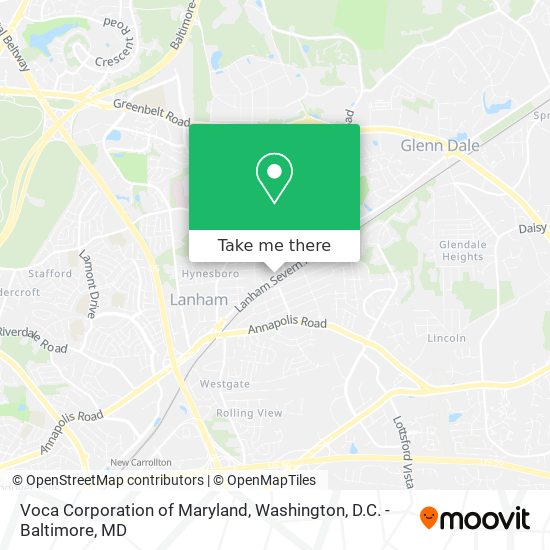 Mapa de Voca Corporation of Maryland