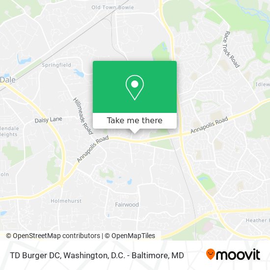 TD Burger DC map