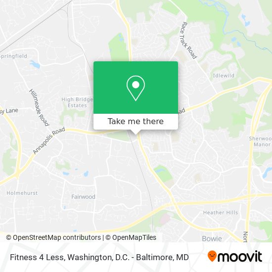 Fitness 4 Less map