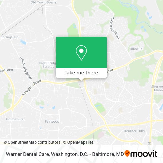 Mapa de Warner Dental Care