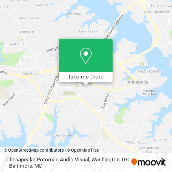 Chesapeake Potomac Audio Visual map