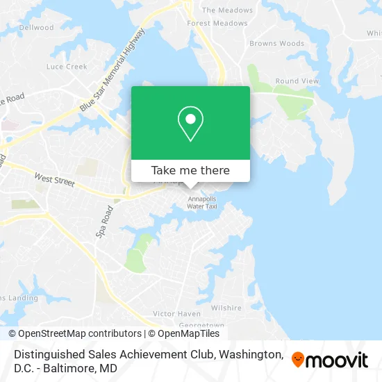 Distinguished Sales Achievement Club map