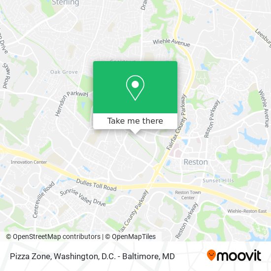 Pizza Zone map