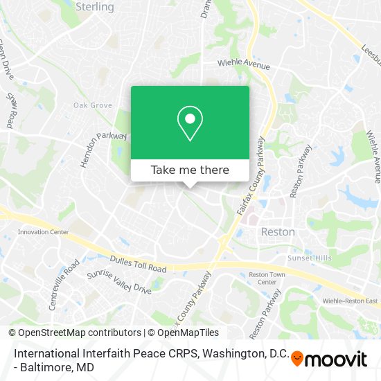 International Interfaith Peace CRPS map