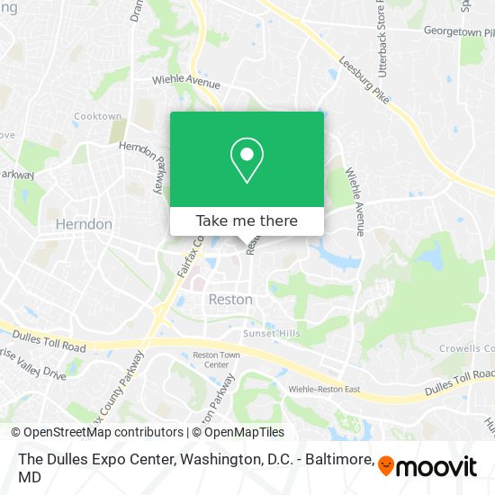 Mapa de The Dulles Expo Center