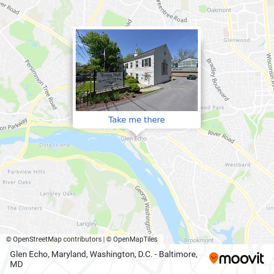 Glen Echo, Maryland map