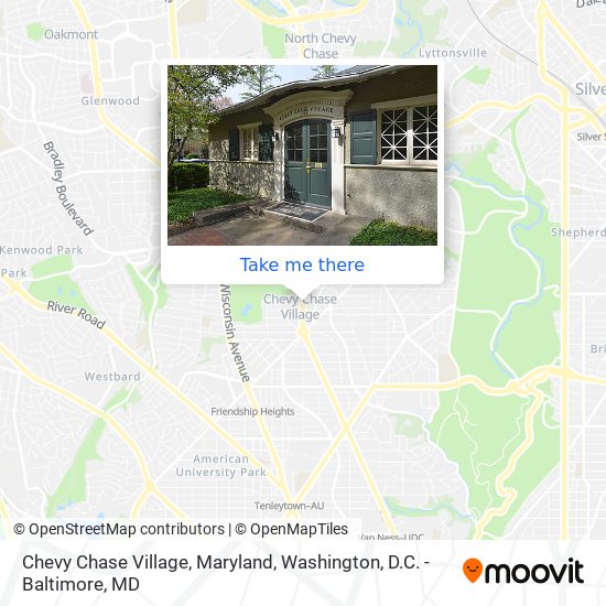 Mapa de Chevy Chase Village, Maryland