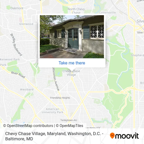 Chevy Chase Village, Maryland map