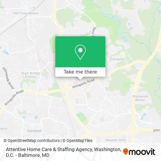 Mapa de Attentive Home Care & Staffing Agency