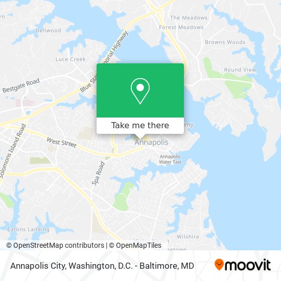 Mapa de Annapolis City