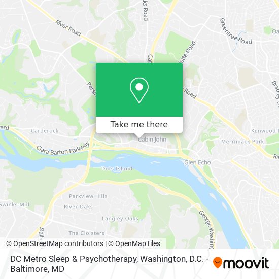 DC Metro Sleep & Psychotherapy map