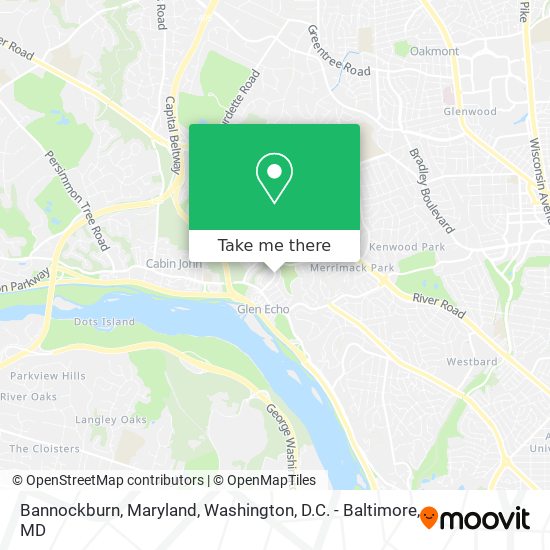 Mapa de Bannockburn, Maryland