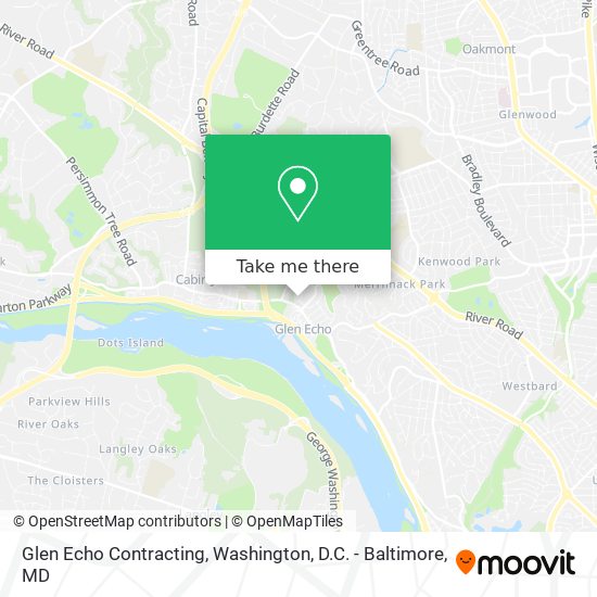 Mapa de Glen Echo Contracting