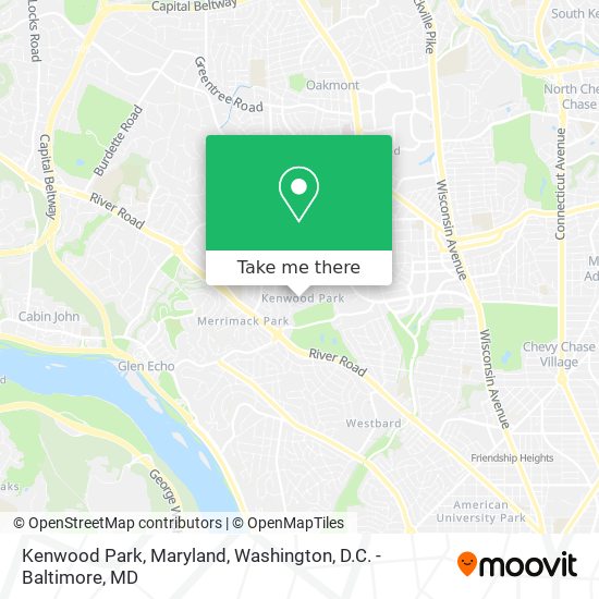 Mapa de Kenwood Park, Maryland