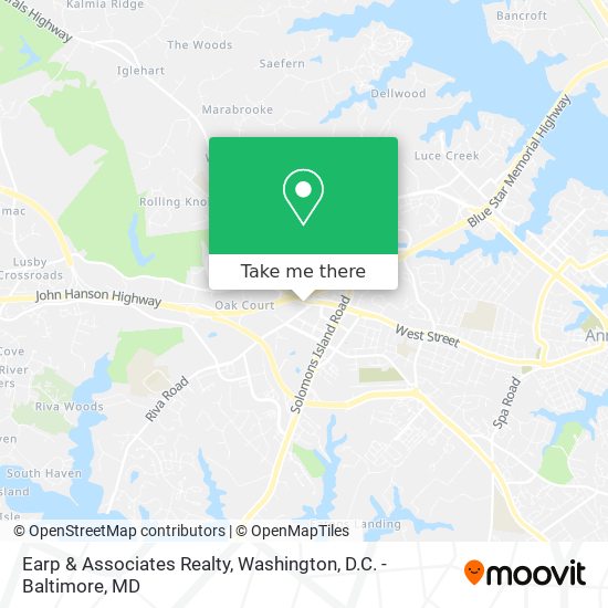 Earp & Associates Realty map