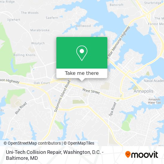 Uni-Tech Collision Repair map