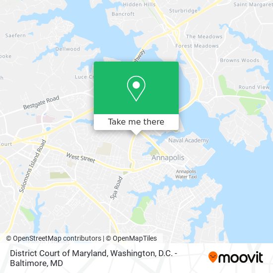 District Court of Maryland map