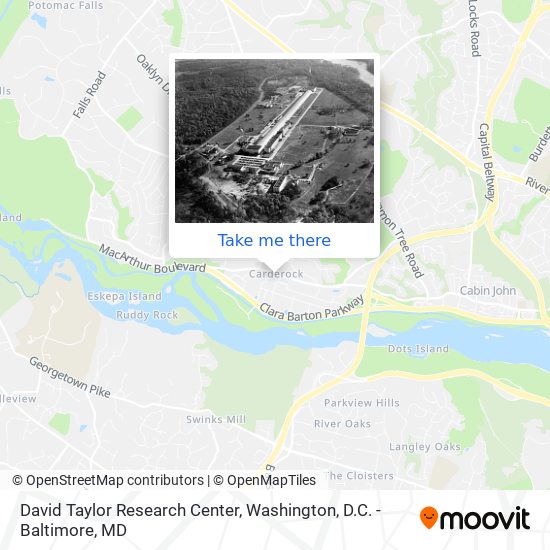 Mapa de David Taylor Research Center