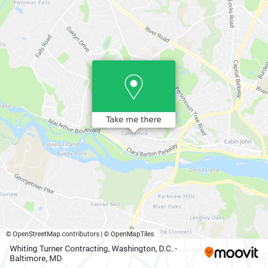 Mapa de Whiting Turner Contracting