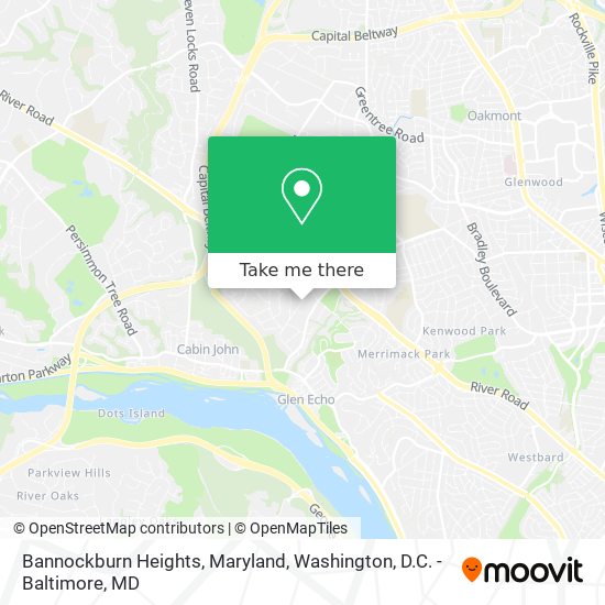 Bannockburn Heights, Maryland map