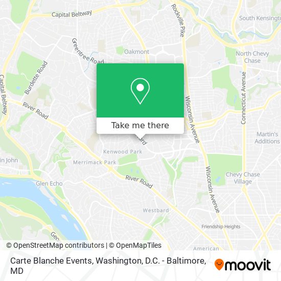 Carte Blanche Events map