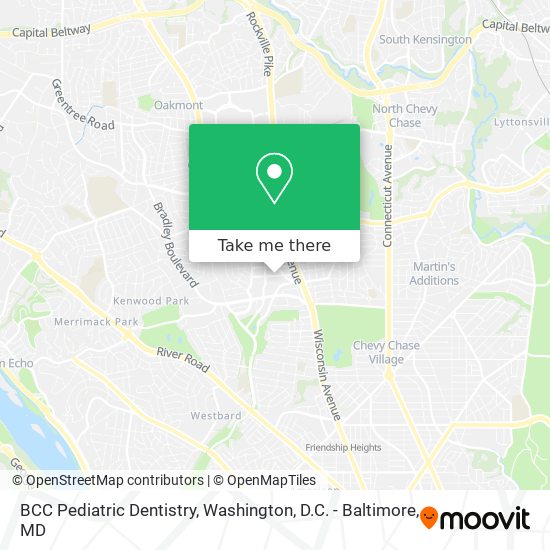 Mapa de BCC Pediatric Dentistry