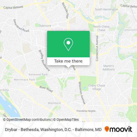 Drybar - Bethesda map