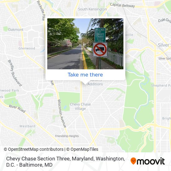 Mapa de Chevy Chase Section Three, Maryland