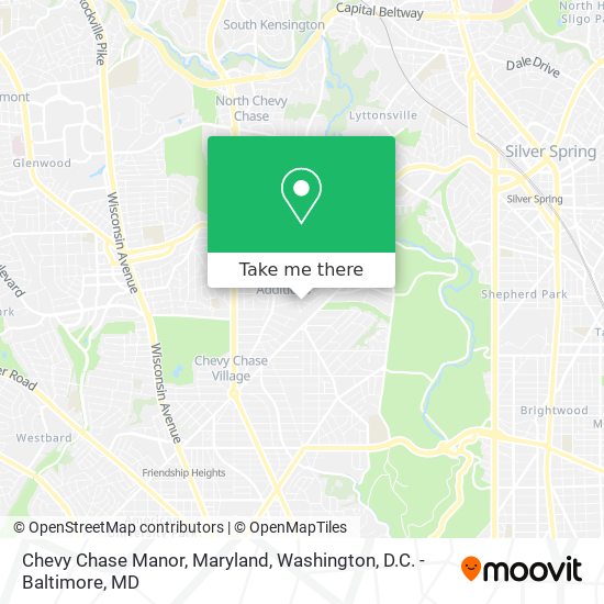 Chevy Chase Manor, Maryland map